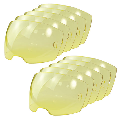 AQBB amber front lid lens for Sentinel A50 enhances visibility in low-light welding.