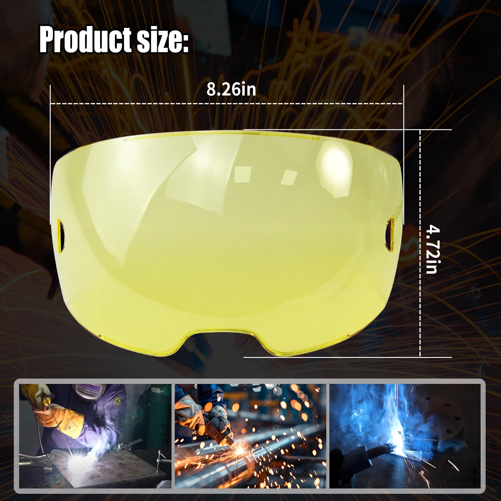 AQBB amber front lid lens for Sentinel A50 is easy to replace for protection.