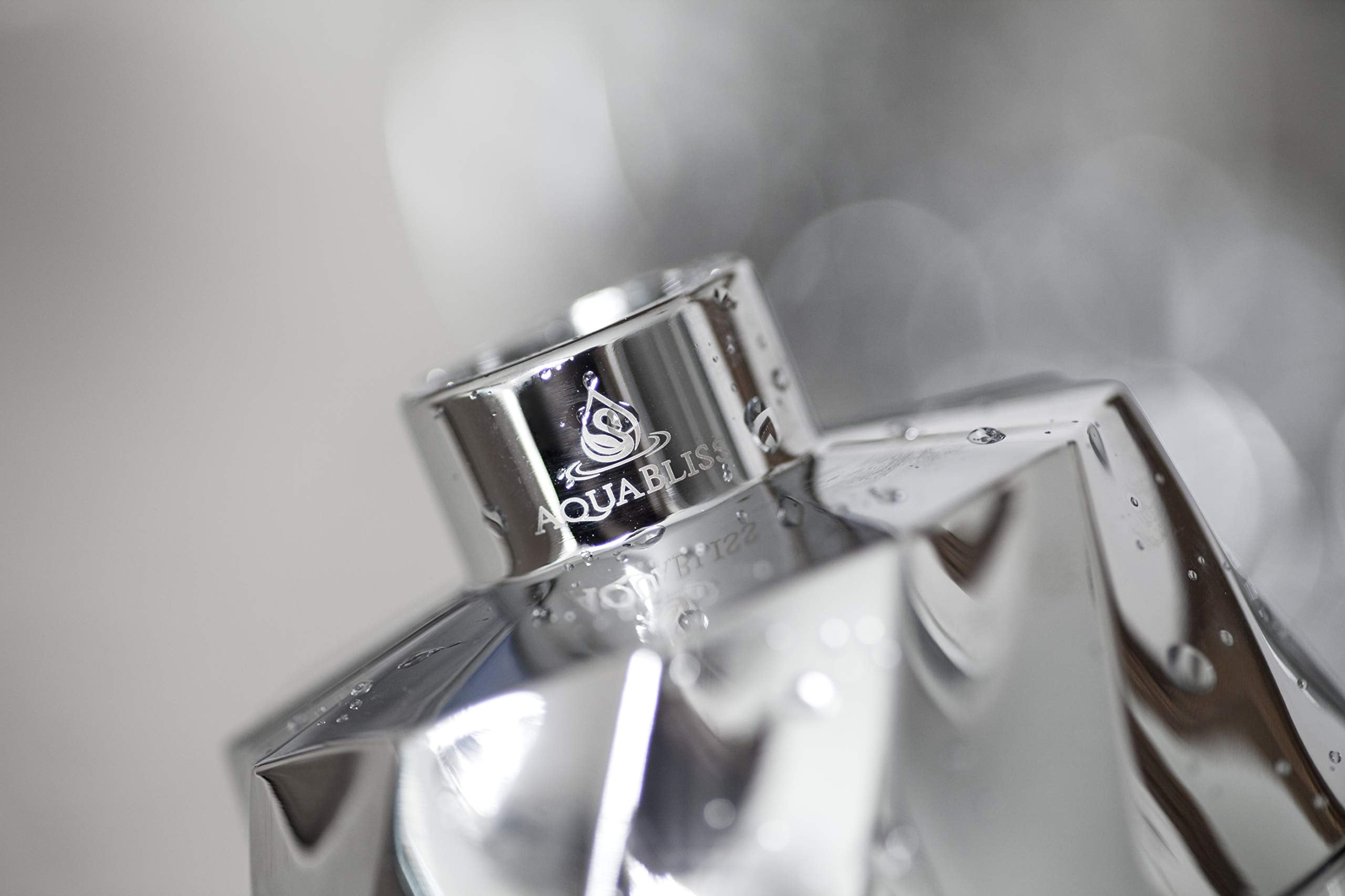 Chrome finish AquaBliss SF400 shower head aesthetic and filtration