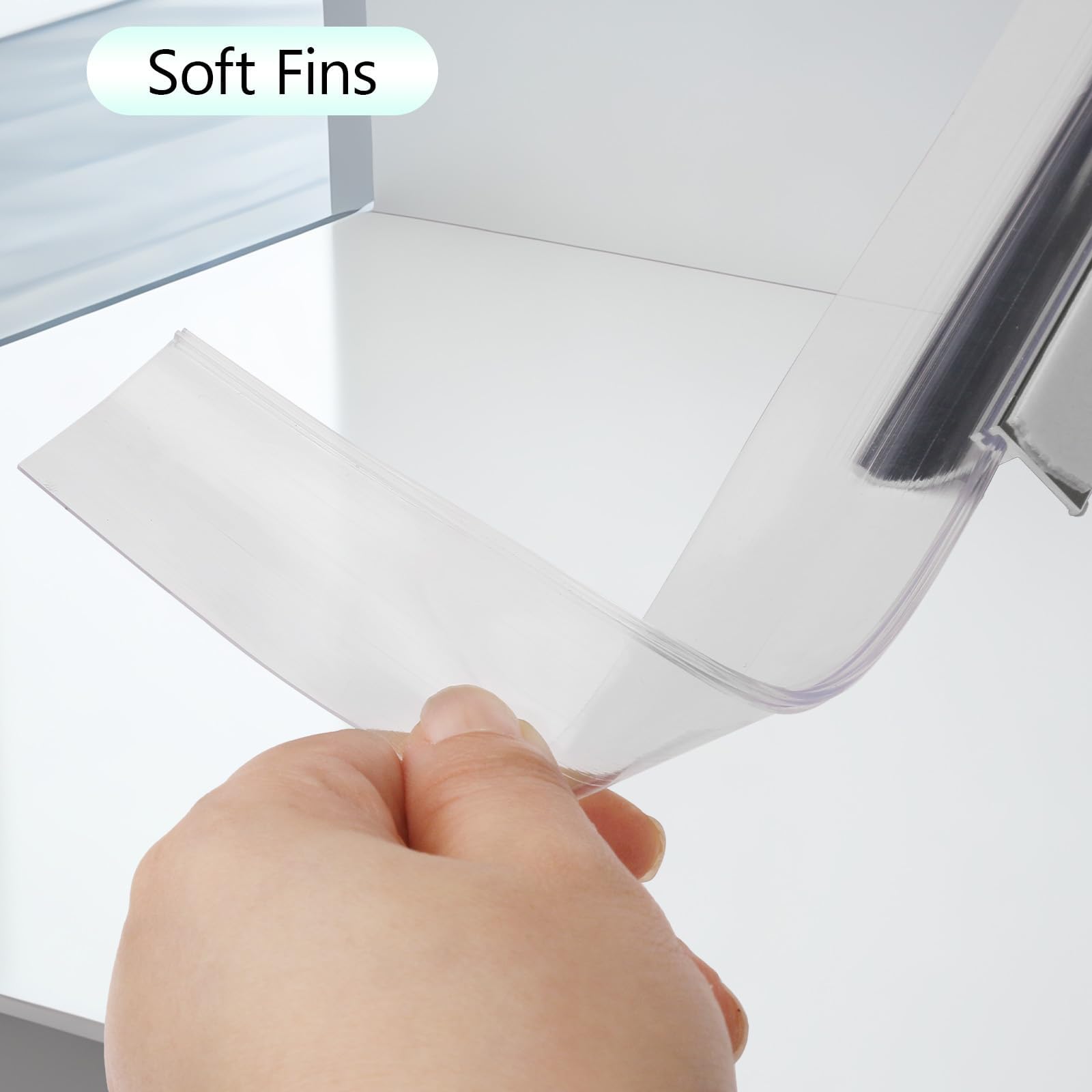 AQDD shower door bottom seal creates a barrier to limit water spray.