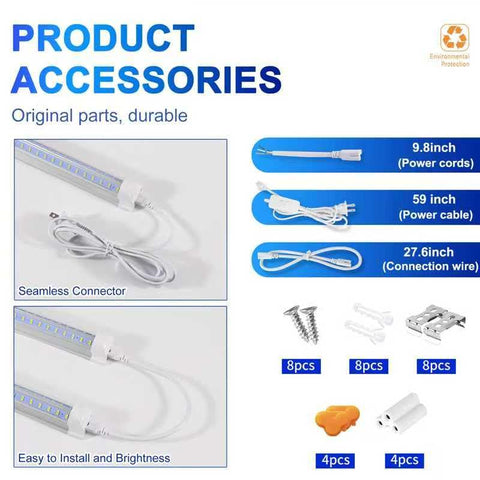 AQIQUUT 3ft LED shop light 6500K cool white for bright workspace.