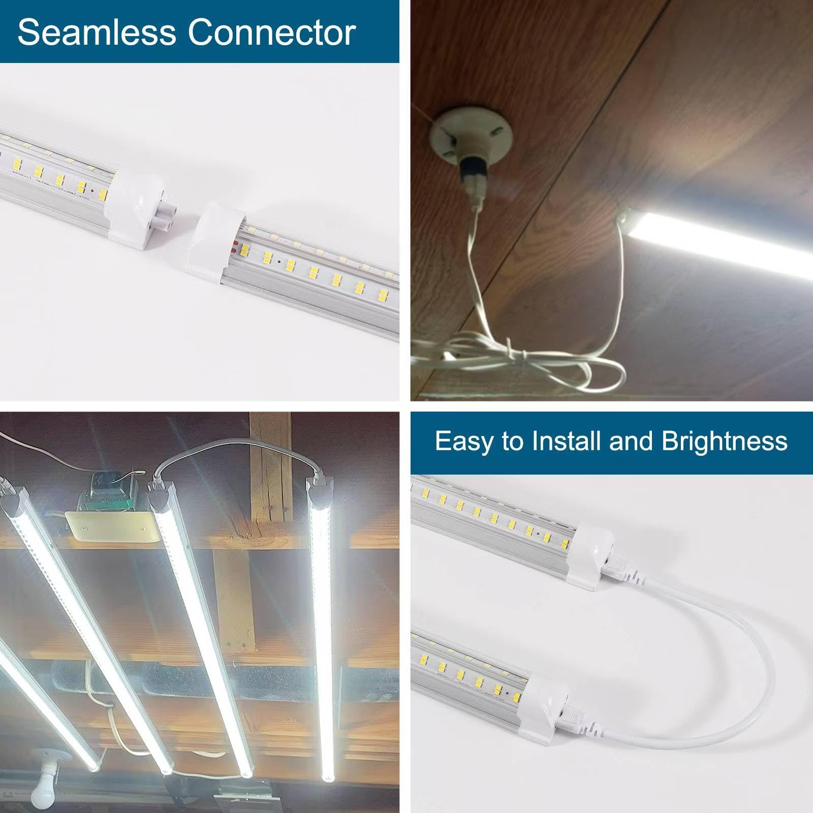 AQIQUUT 3ft LED shop light safety features with fire-proof shade.