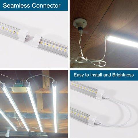 AQIQUUT 3ft LED shop light safety features with fire-proof shade.