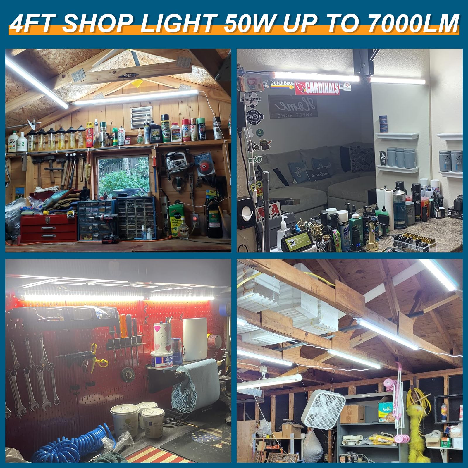 AQIQUUT 4ft long-life hours lighting for reliable warehouse operation