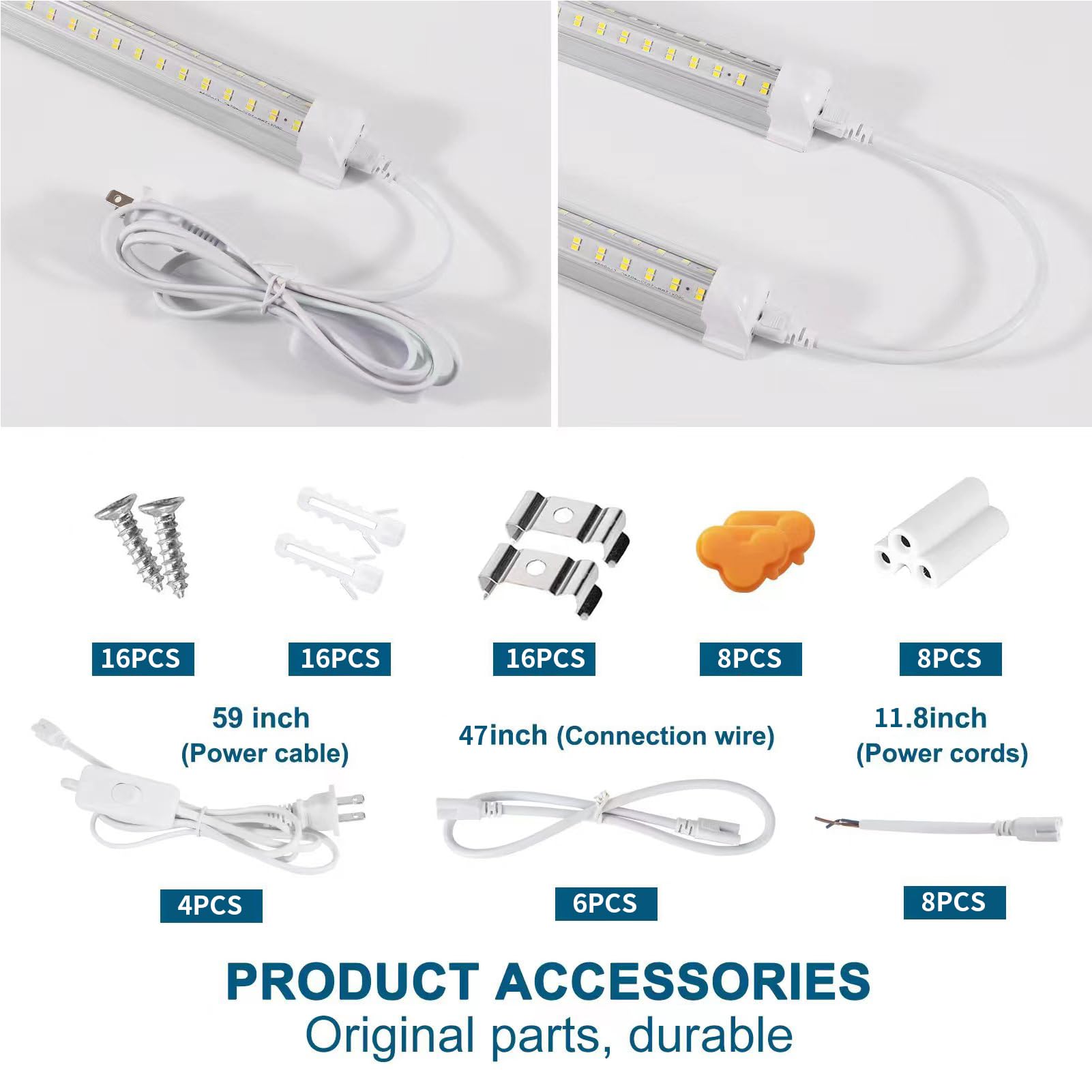 AQIQUUT 4ft shop light in a garage/warehouse setup for practical use