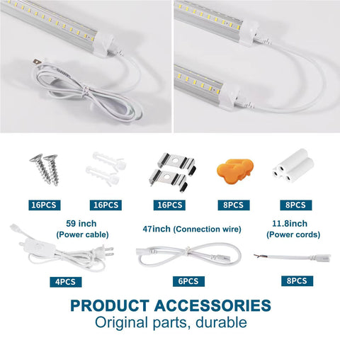 AQIQUUT 4ft shop light in a garage/warehouse setup for practical use