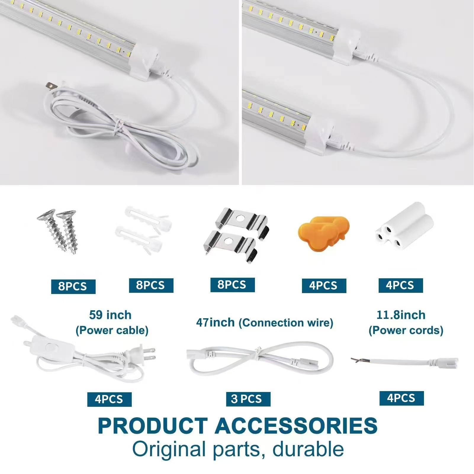 AQIQUUT LED shop lights 50W energy-saving performance for commercial spaces.