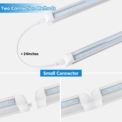 AQIQUUT LED shop lights 6500K cool white deliver bright task illumination.