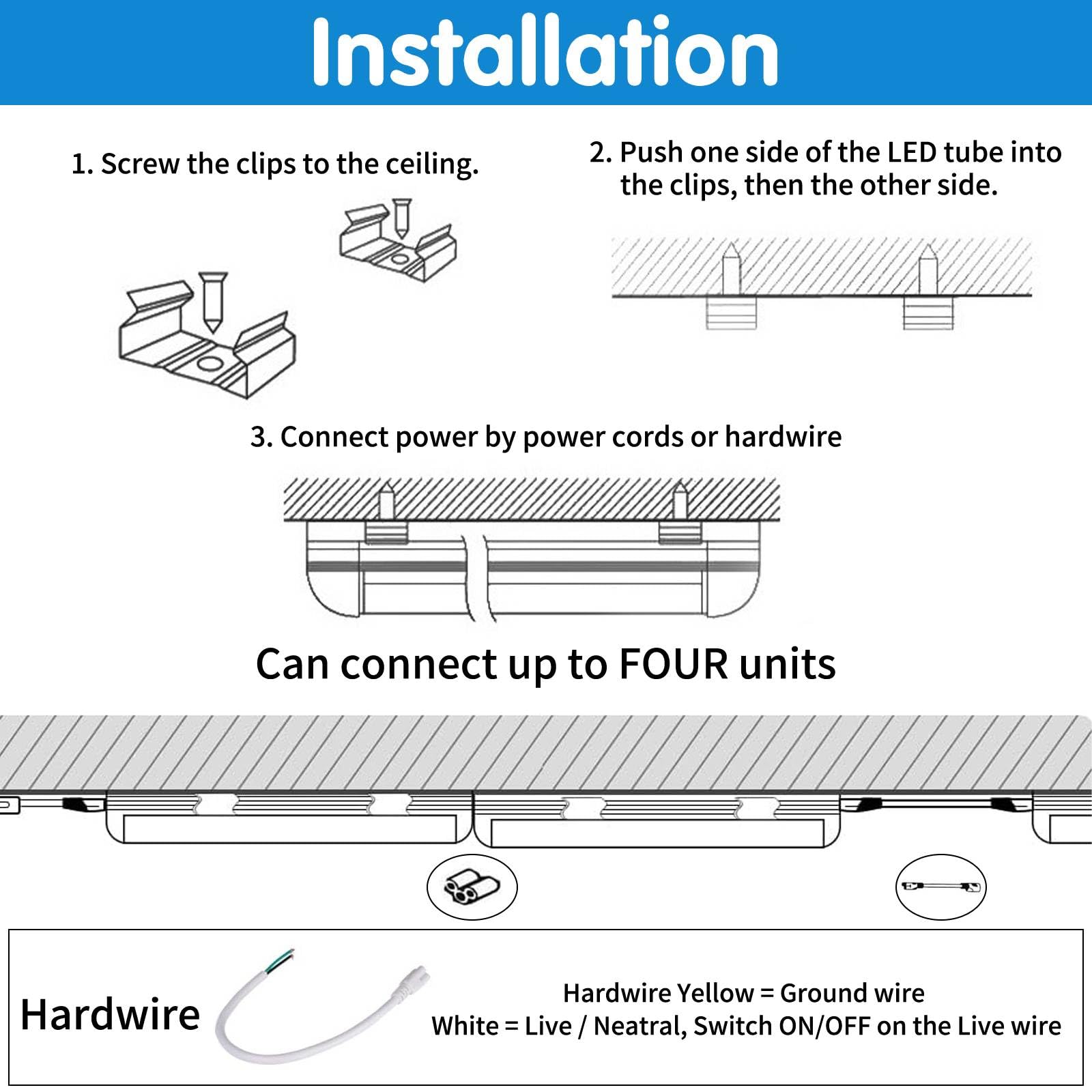 AQIQUUT LED shop lights aluminum shell offer durable reliability in tough environments.