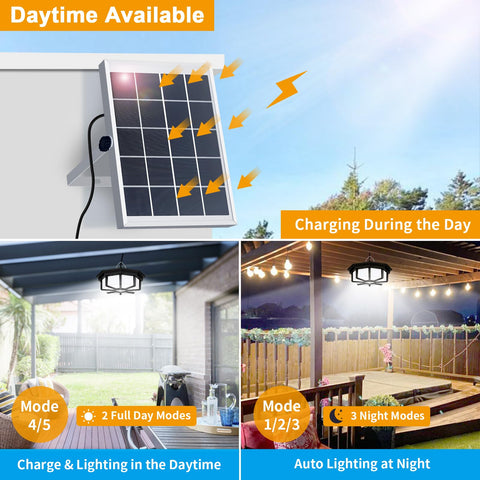 Daytime sensing mode activates on motion during daylight hours