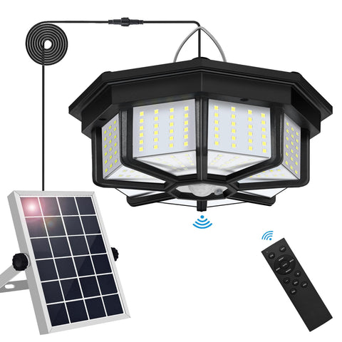 Aqonsie solar shed light shows eight-sided design for wide-area illumination