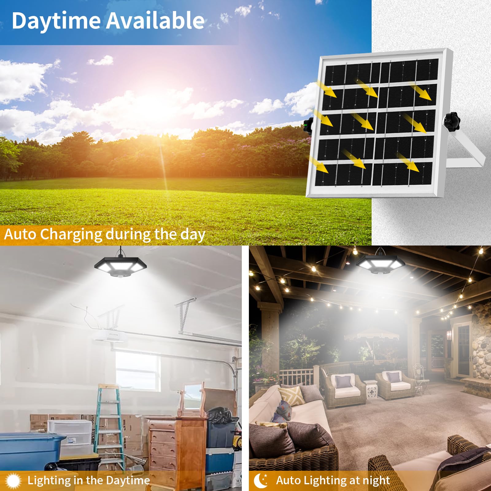 Aqonsie shed light with remote control demonstrating easy mode changes.