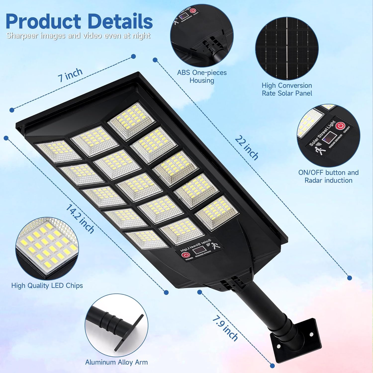 Aqraou solar light waterproof and durable for all weather.
