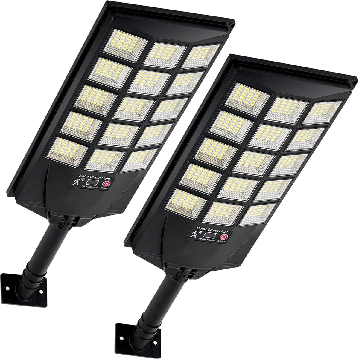 Aqraou solar lights outdoor 6500K dusk-to-dawn illuminating garden paths safely.