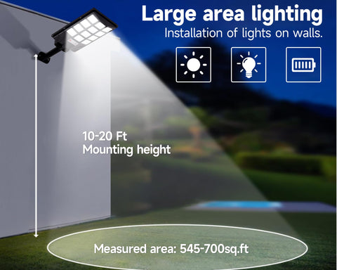 Aqraou solar lights with remote control for quick mode adjustments.