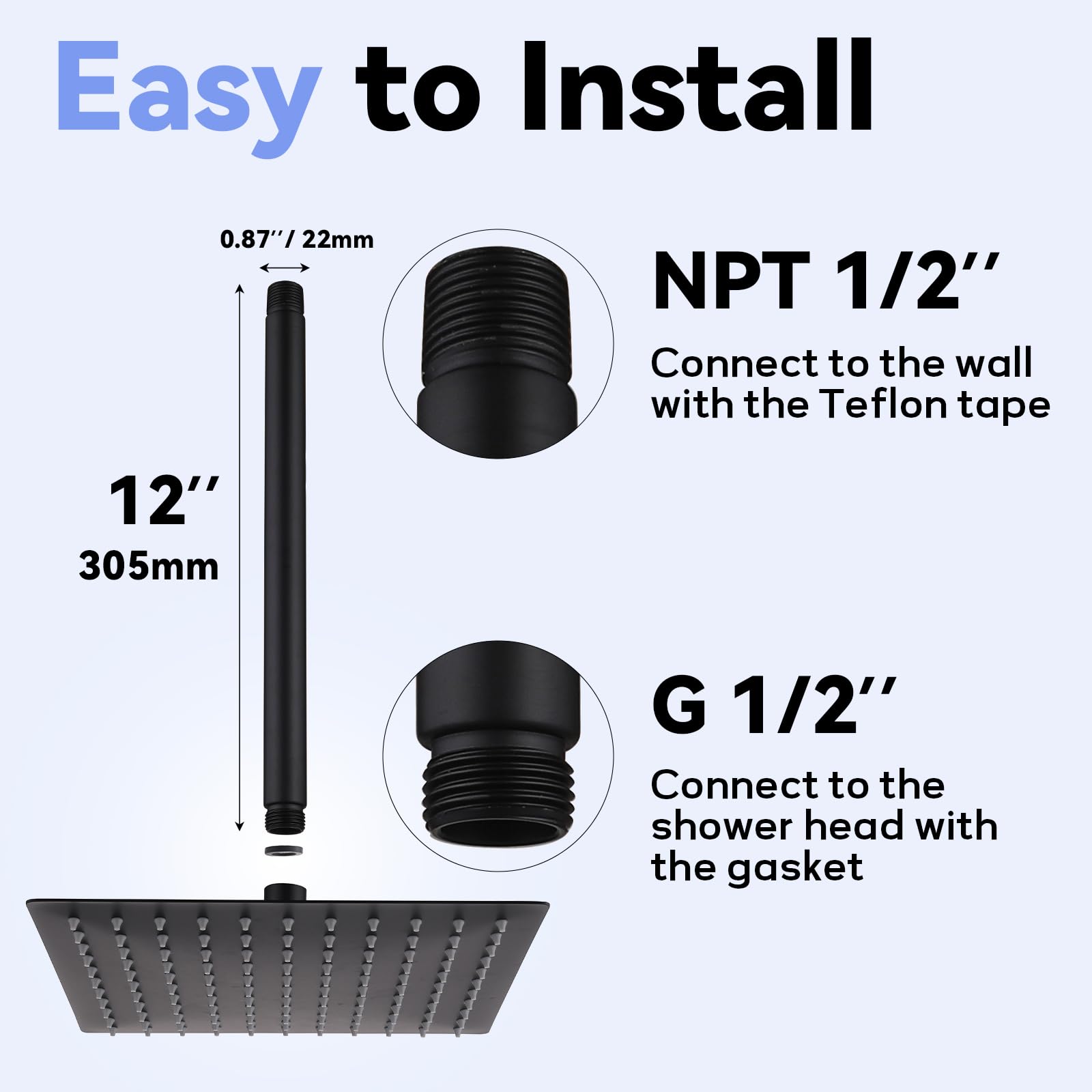 Aqua Access gasket and teflon tape included for a quick, leak-free installation.