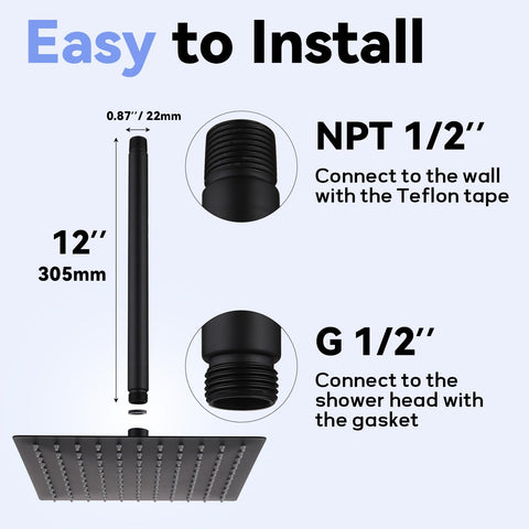 Aqua Access gasket and teflon tape included for a quick, leak-free installation.