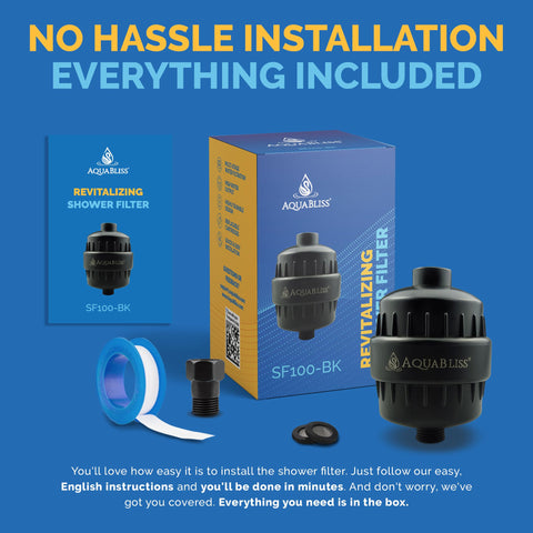 AquaBliss SF100-BK compact housing suitable for small bathrooms