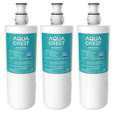 Aqua Crest 3US-AF01 under-sink filter provides cleaner kitchen water.