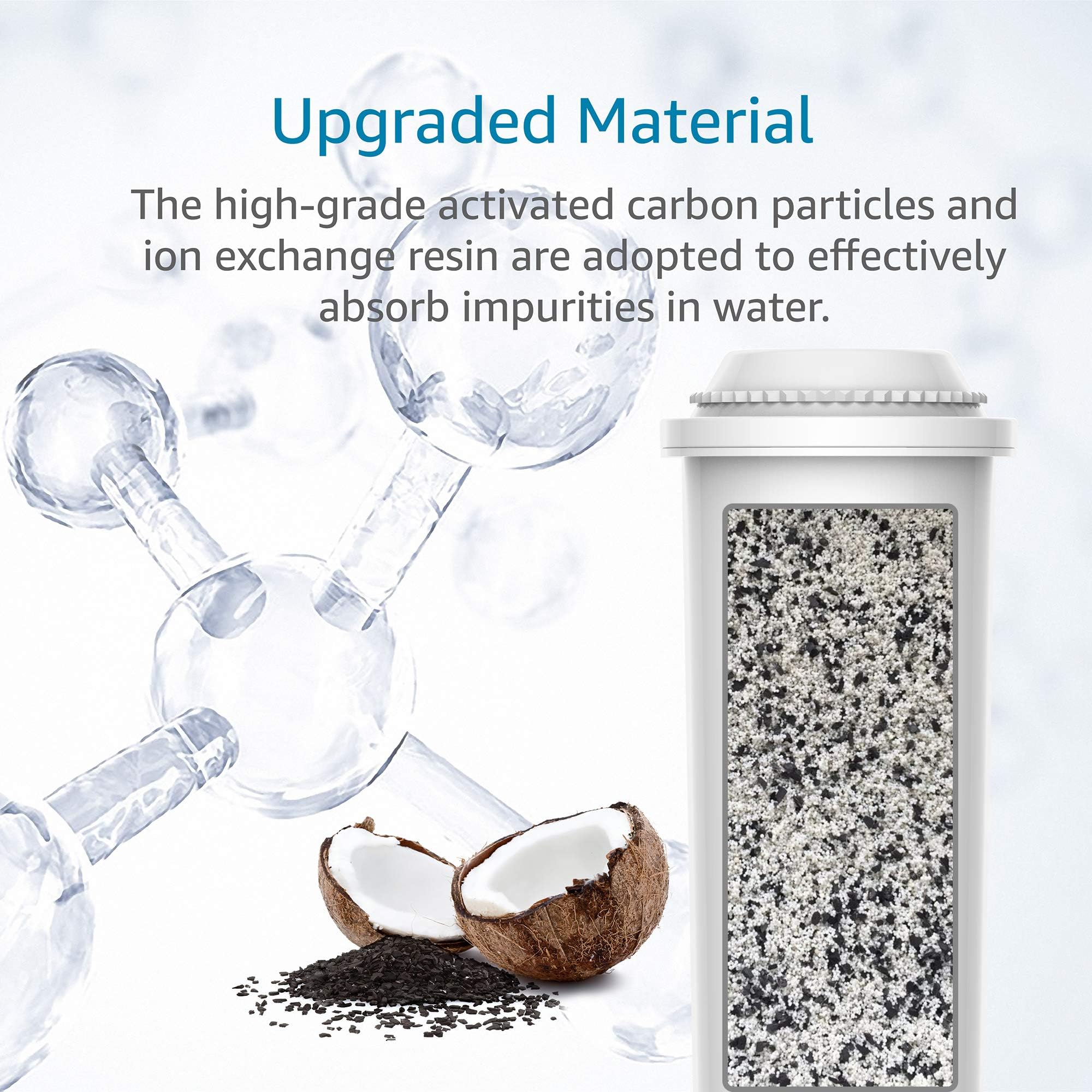 AQUA CREST activated coconut shell carbon media reduces chlorine for cleaner water.