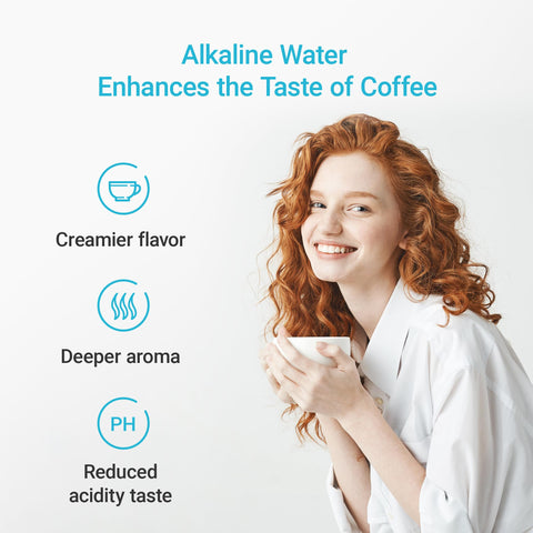 Aqua Crest alkaline filter shown in a six-stage filtration system.