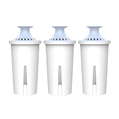 AQUA CREST alkaline filter for Brita pitchers improves hydration with mineralized water