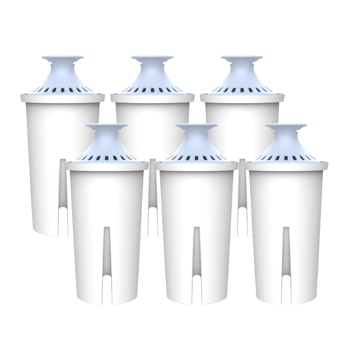 Aqua Crest alkaline filter cap close-up shows safe, easy replacement.