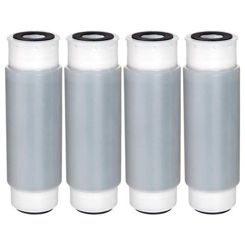Aqua Crest AP117 pack of four product shots shows ready replacement for whole-house filtration.