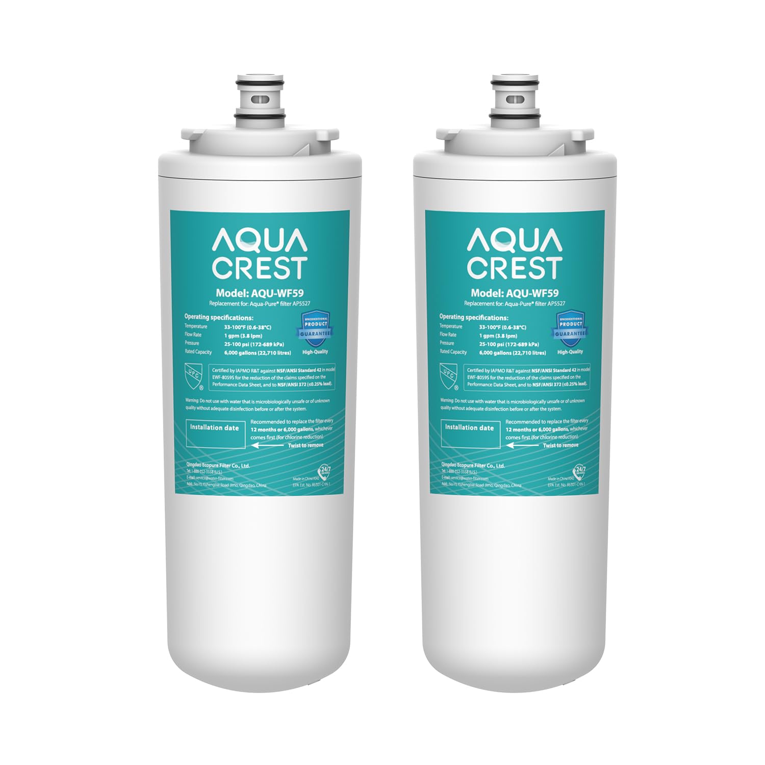 Aqua Crest AP5527 packaging and labeling for quick replacement