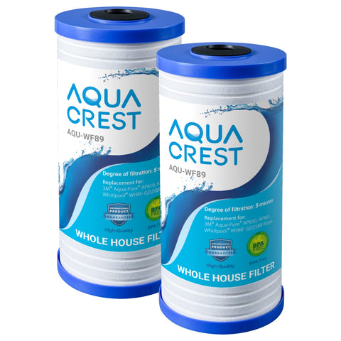 AQUA CREST AP810 pack of 2 filters ready for replacement in your system.