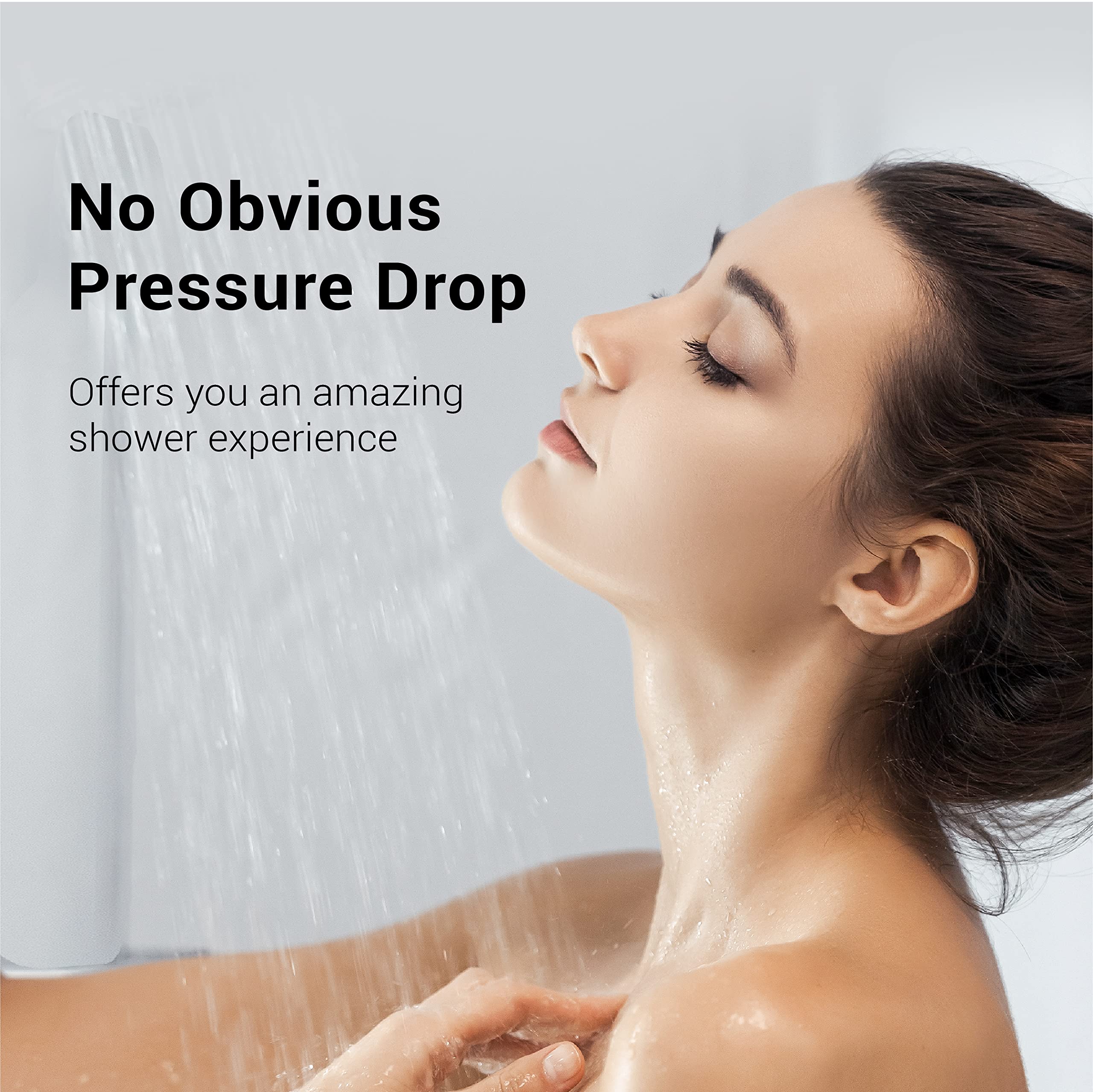 AQUACREST AQ-4125 filtration-performance photo shows healthier-looking hair and skin.