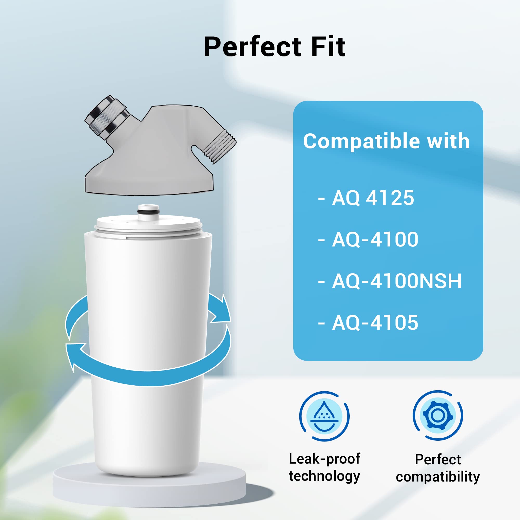 AQUACREST AQ-4125 stable water-pressure image emphasizes consistent shower flow.