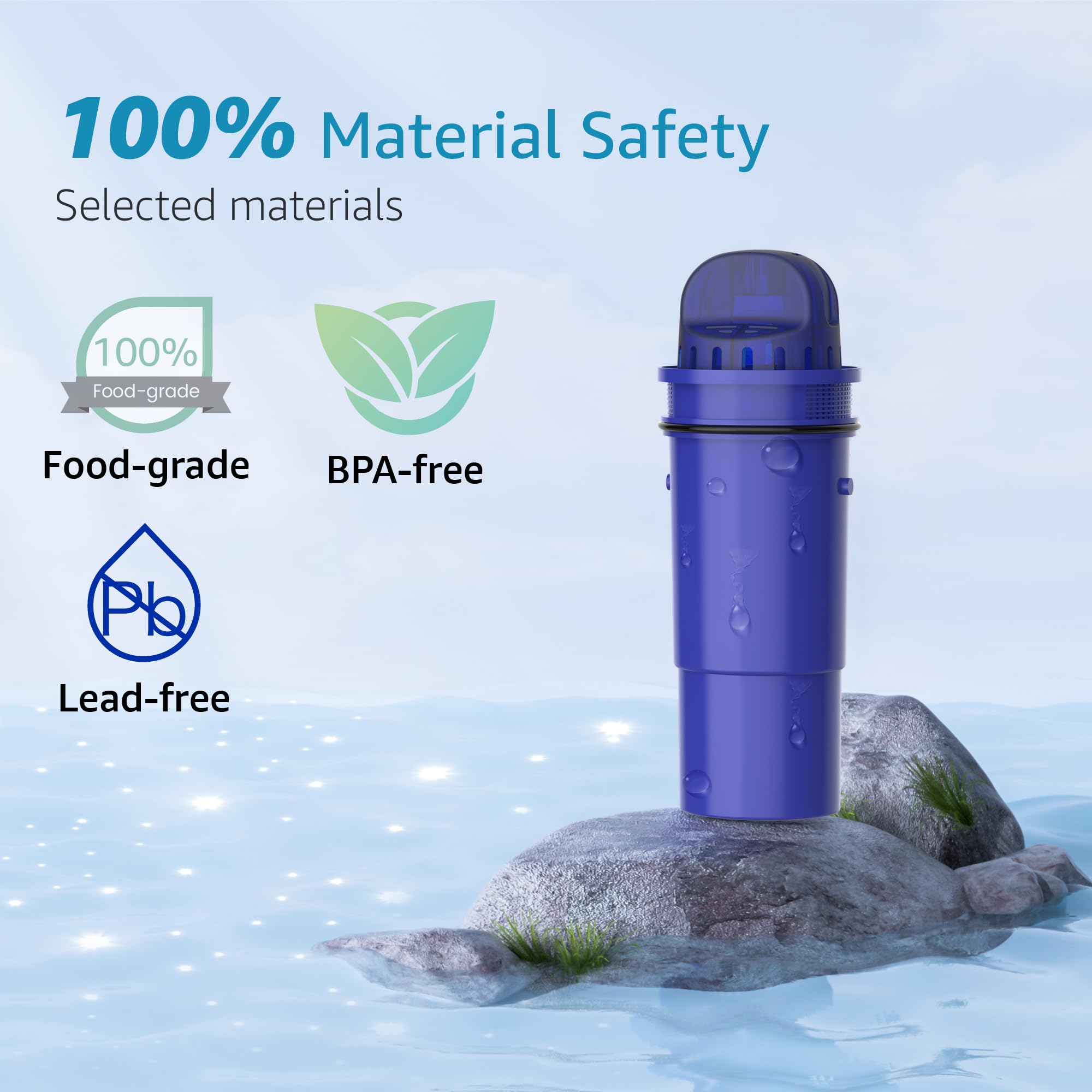 AQUA CREST CR-1100C filter complements Pur dispenser with multistage purification.