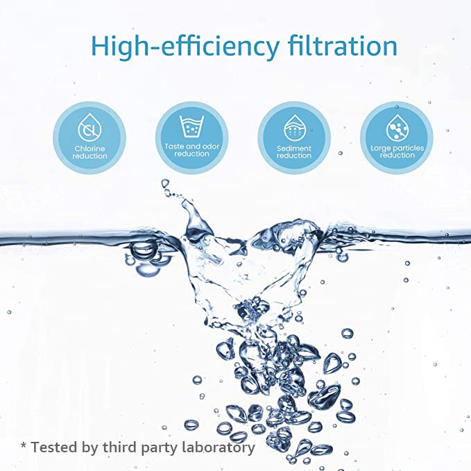 Aqua Crest faucet filter dispensing clean-tasting water from the tap.
