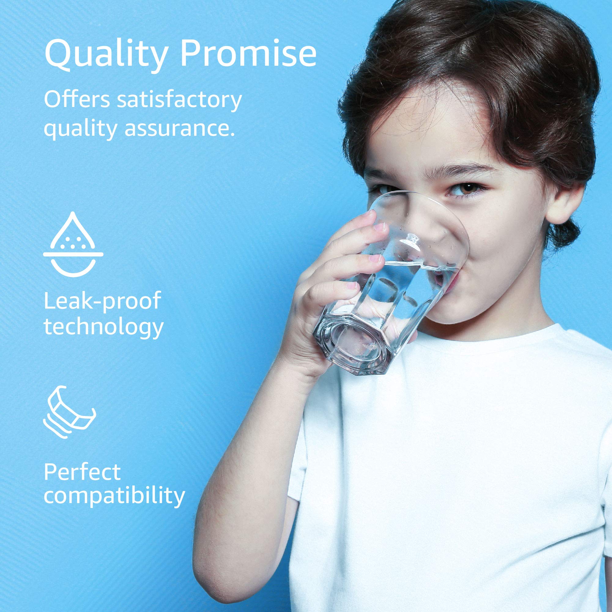 Aqua Crest filtered water poured into a glass, tasting fresher.