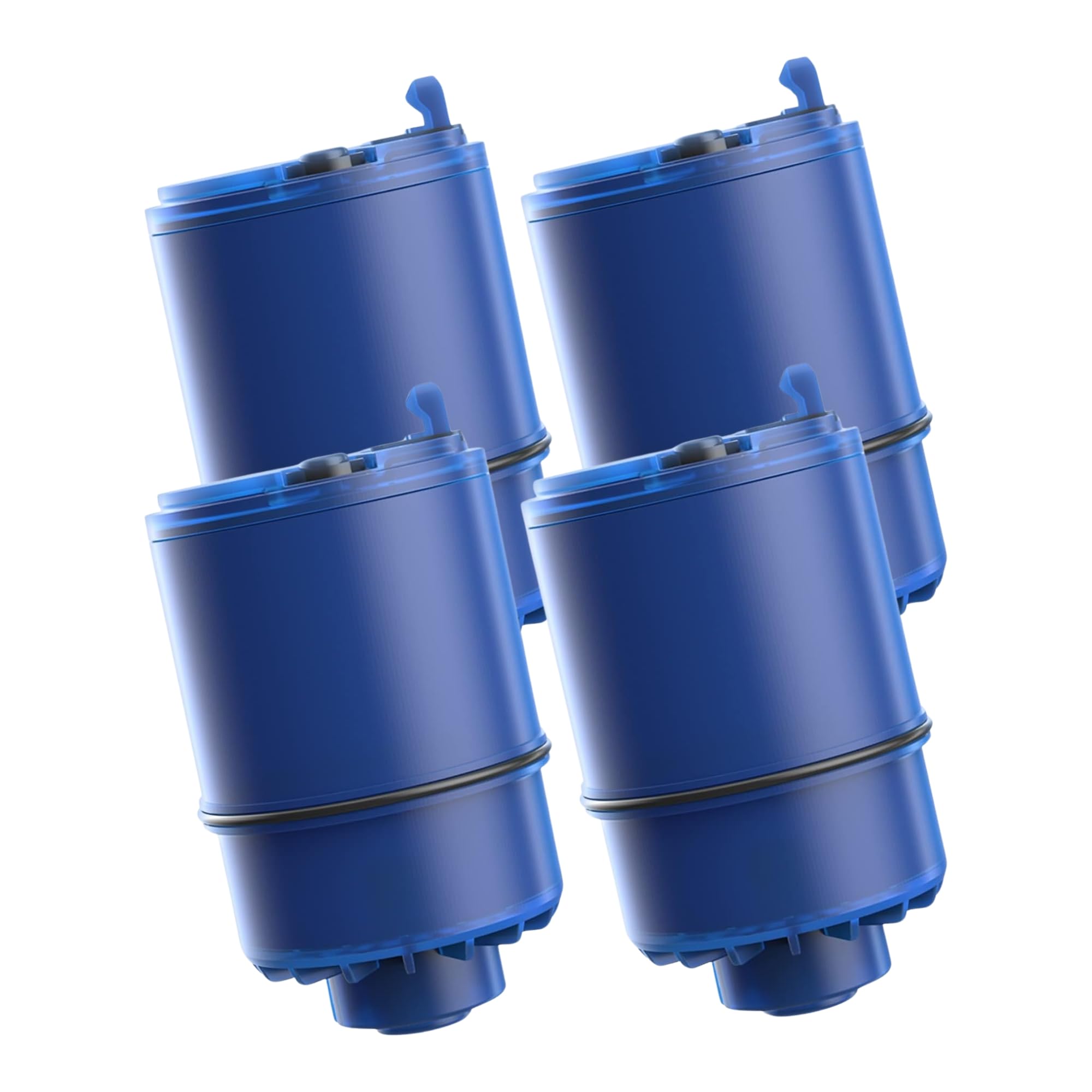 AQUA CREST four-pack faucet filter replacement improves taste and odor.