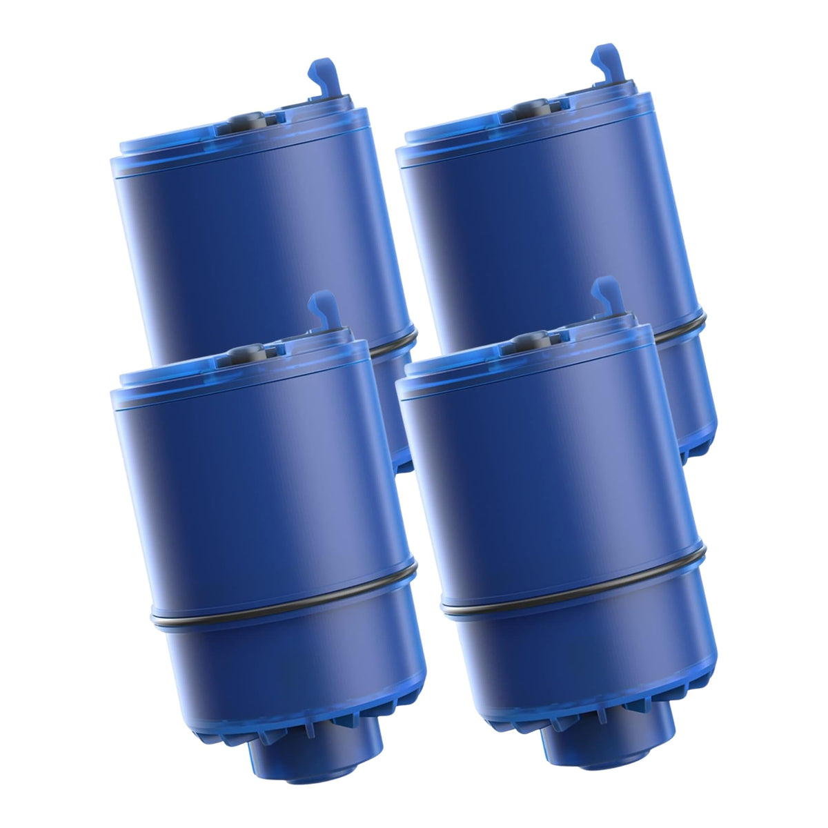 AQUA CREST four-pack faucet filter replacement improves taste and odor.