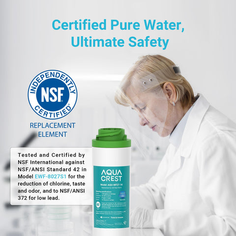 Under-sink installation view of AQUA CREST system
