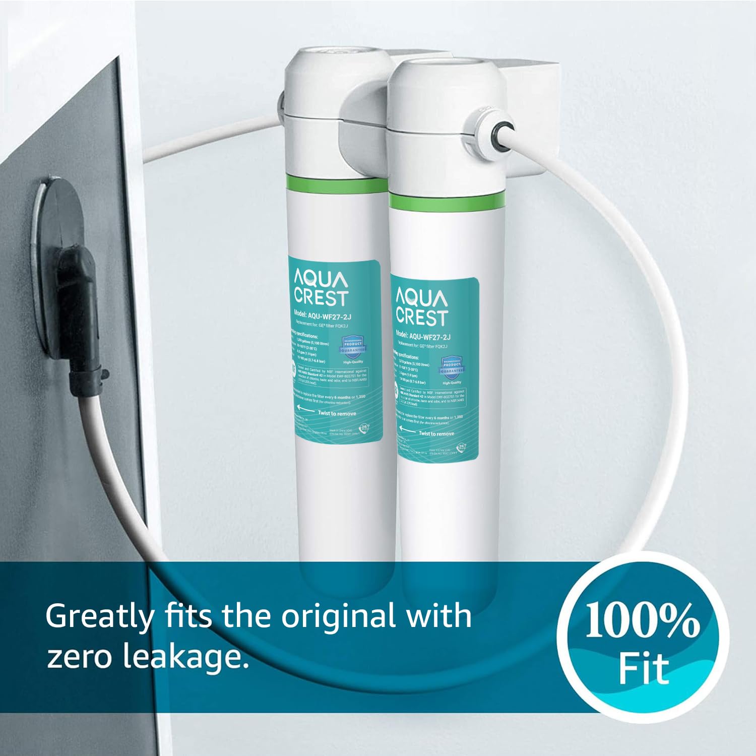AQUA CREST FQK2J lead-free housing close-up emphasizes safe BPA-free design