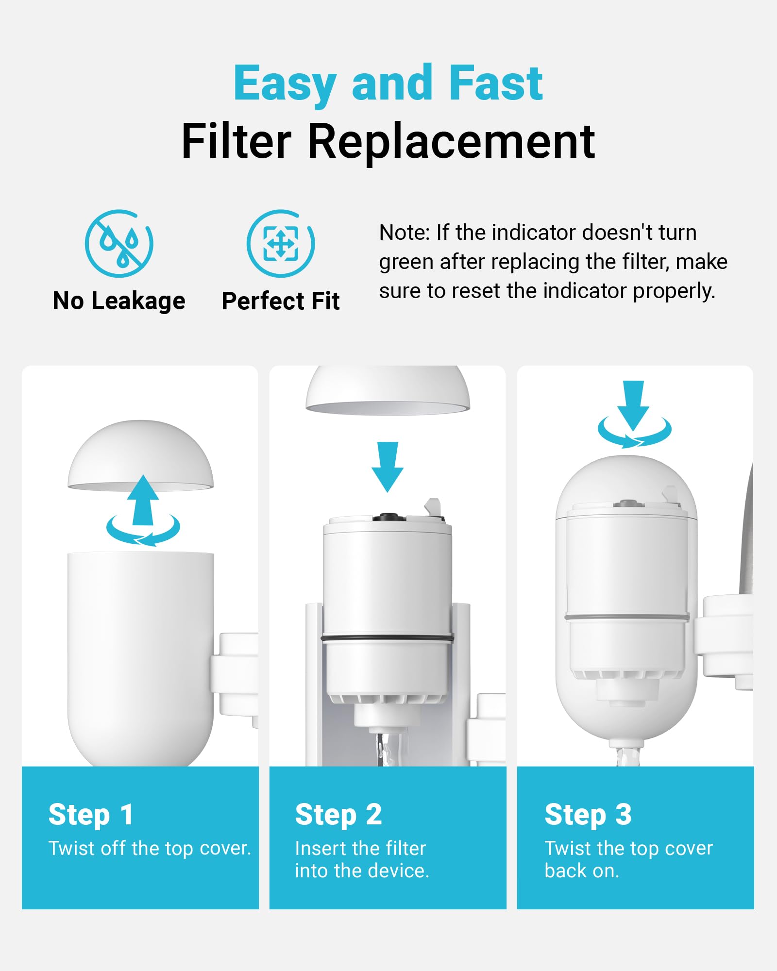 AQUA CREST improved water taste and odor after filtration