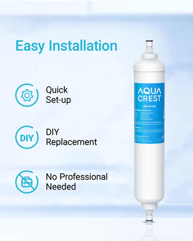 AQUA CREST GXRTQR label with six month usage rating.