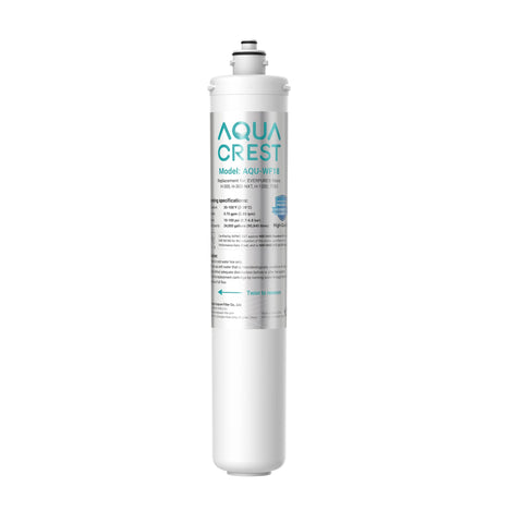 AQUACREST H-300 under-sink filter installed for crisp, filtered water.
