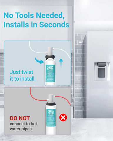 Aqua Crest lab test results emphasize chlorine reduction benefits.