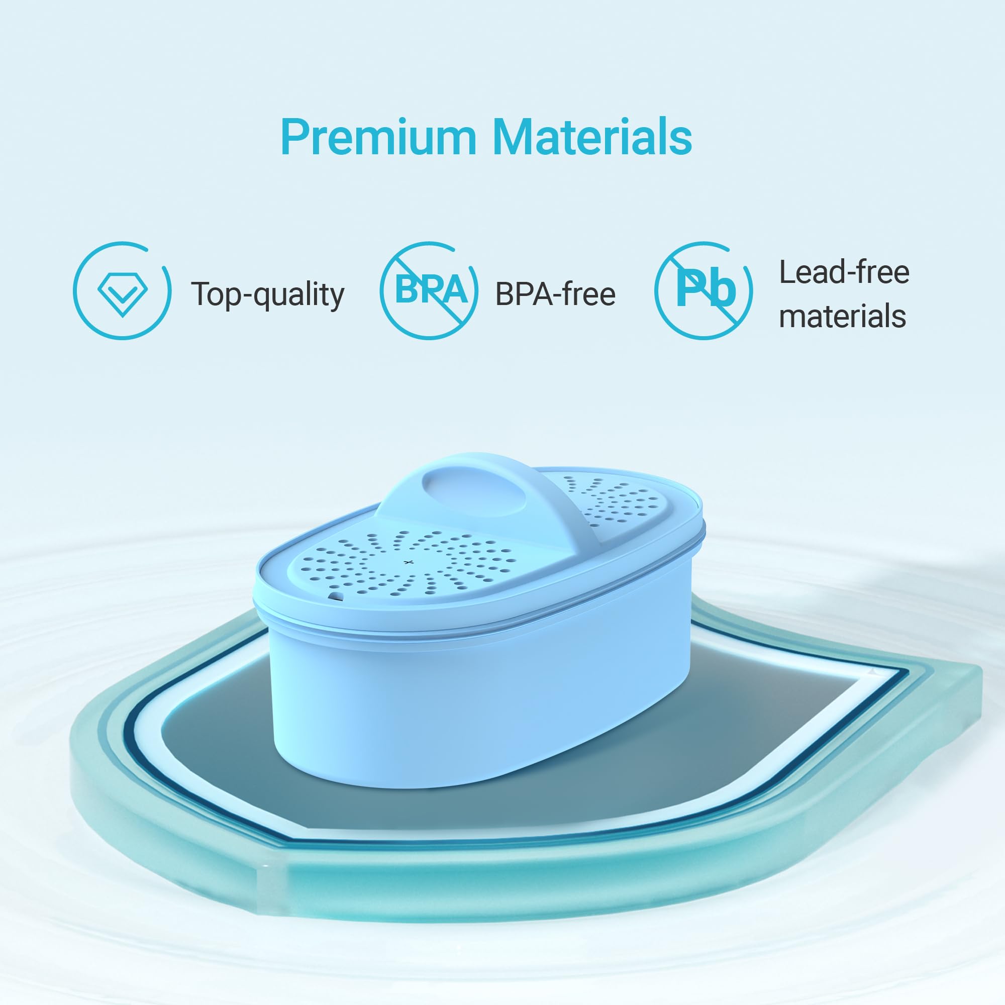 Aqua Crest mineral enrichment adds zinc, calcium, and magnesium.