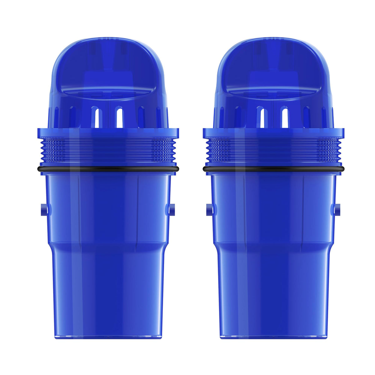 AQUA CREST PUR filter pack front view improves taste with filtered performance.