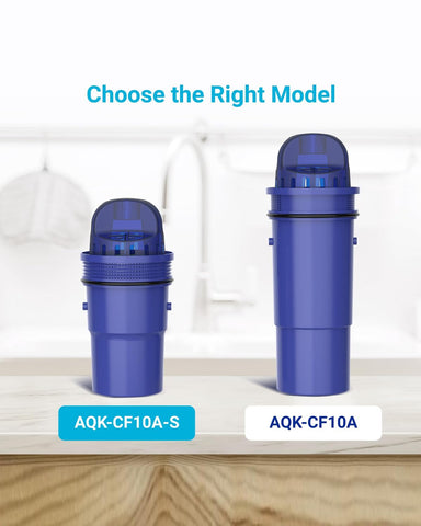 AQUA CREST top design enables easy 3-second replacement