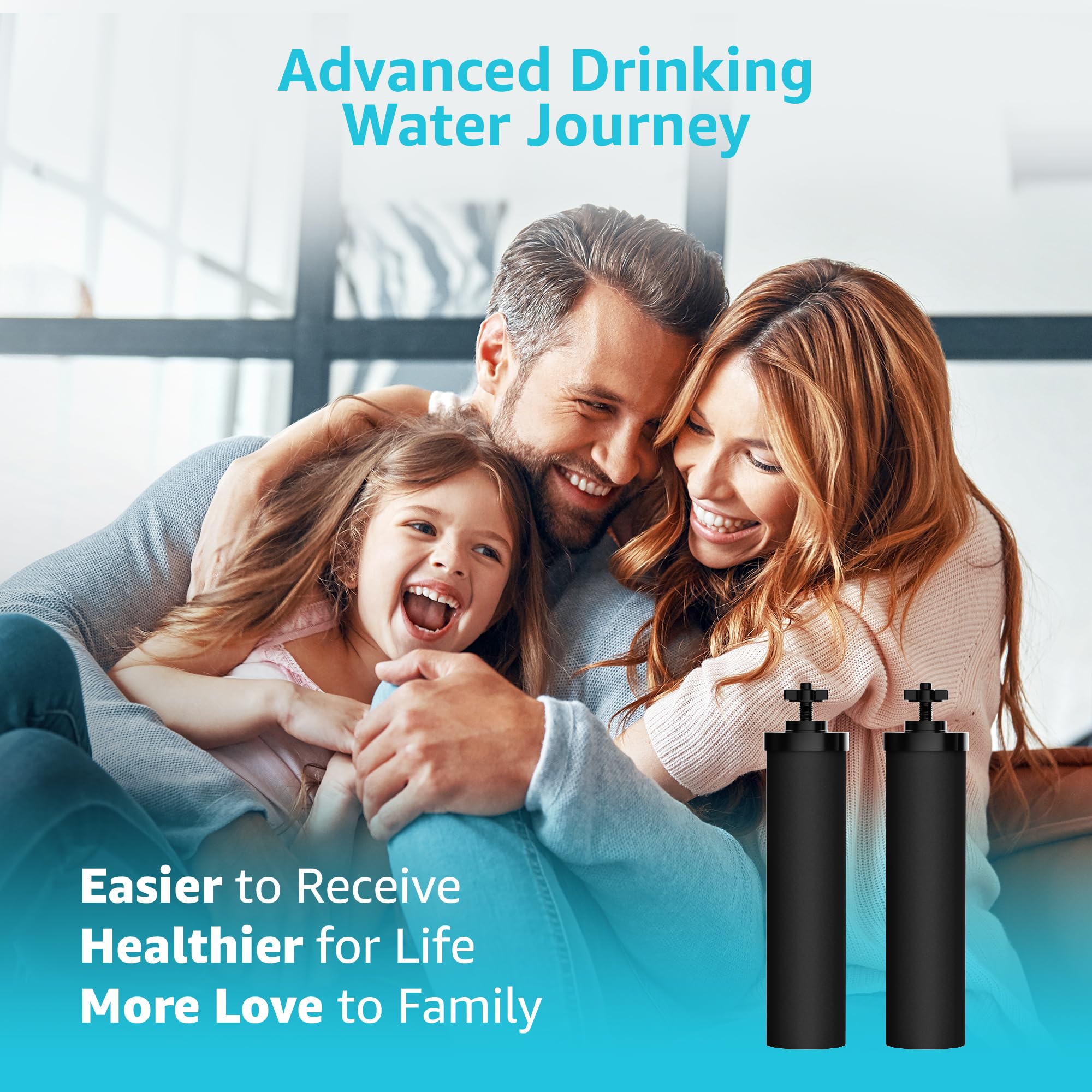 AQUA CREST long-life replacement filters up to 6000 gallons per pair.