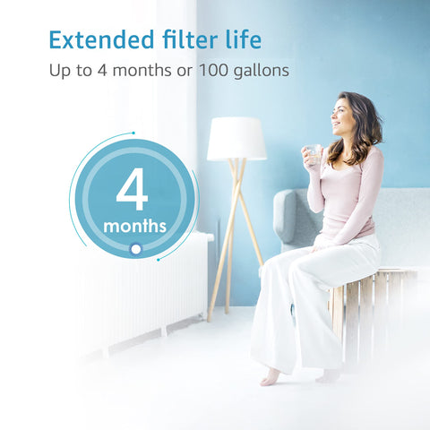 Aqua Crest water filtration in action versus unfiltered water.