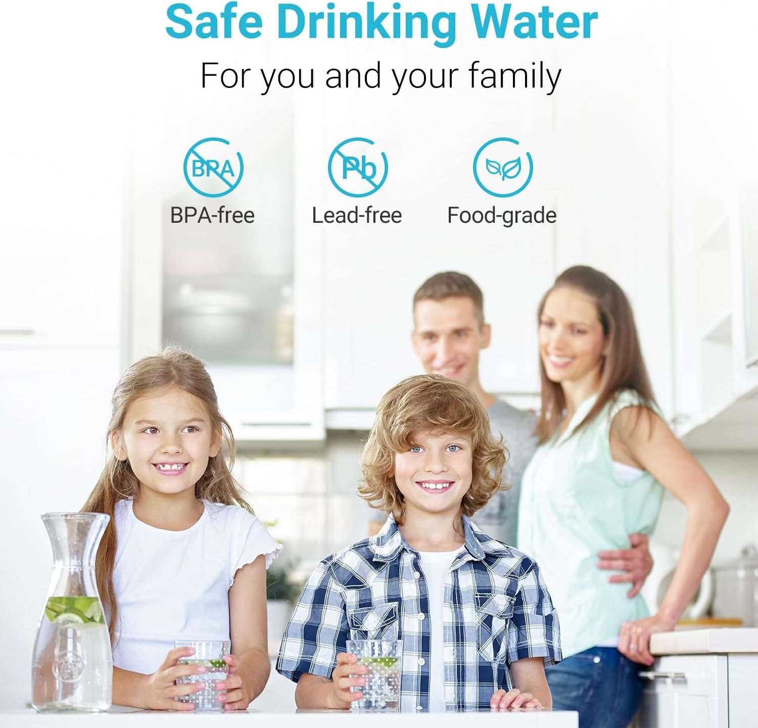 AQUA CREST water taste and odor improvement cues for everyday drinking water.