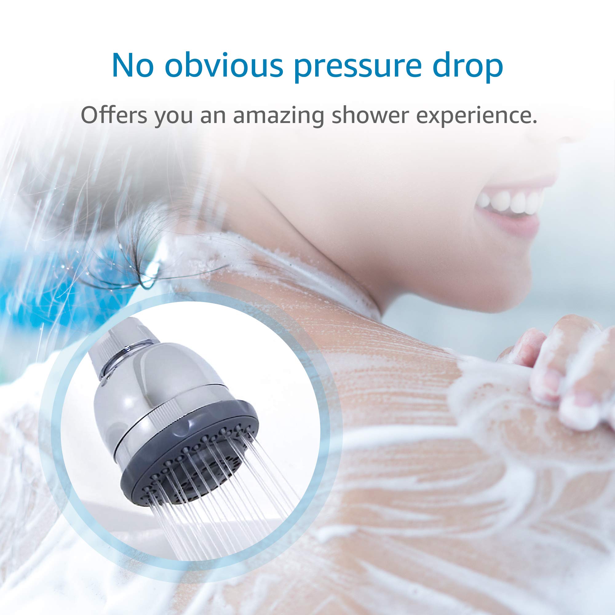 AQUA CREST WHR-140 filtration media with KDF for clearer shower water